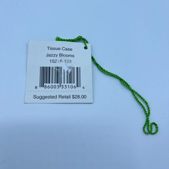 Vera Bradley Tissue Case Jazzy Blooms Coin Purse Key Ring Keychain - Picture 5 of 5